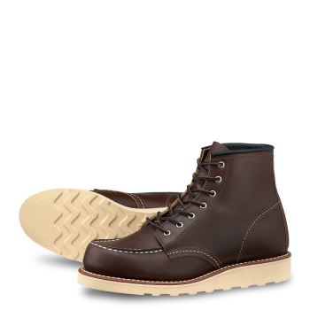 Red Wing 6-inch Classic Moc Short Boot in Mahogany Oro-iginal Leather Laarzen Dames Chocola - 3371
